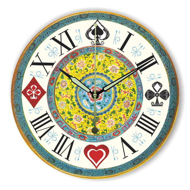 Reloj de pared decorativo naipes poker