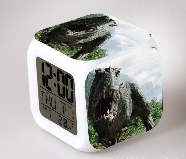 Despertador cubo digital infantil Jurassic Park