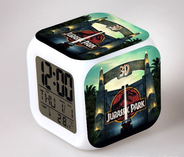 Despertador cubo digital infantil Jurassic Park