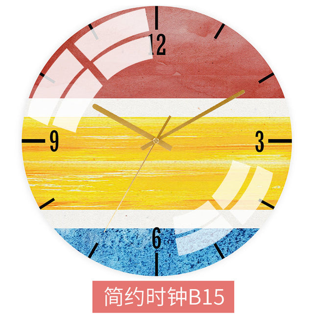 Reloj de pared diseño abstracto colorido