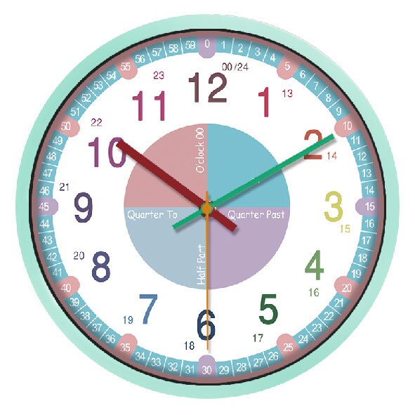 Reloj de pared educativo para niños