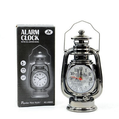 Reloj de sobremesa vintage forma farol