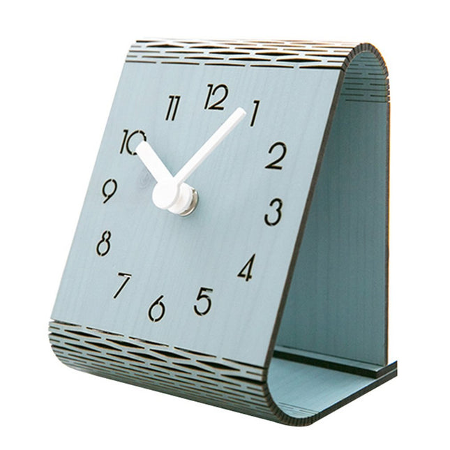 Reloj de mesa de madera moderno