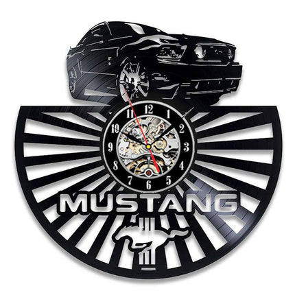Reloj de vinilo coche Ford Mustang