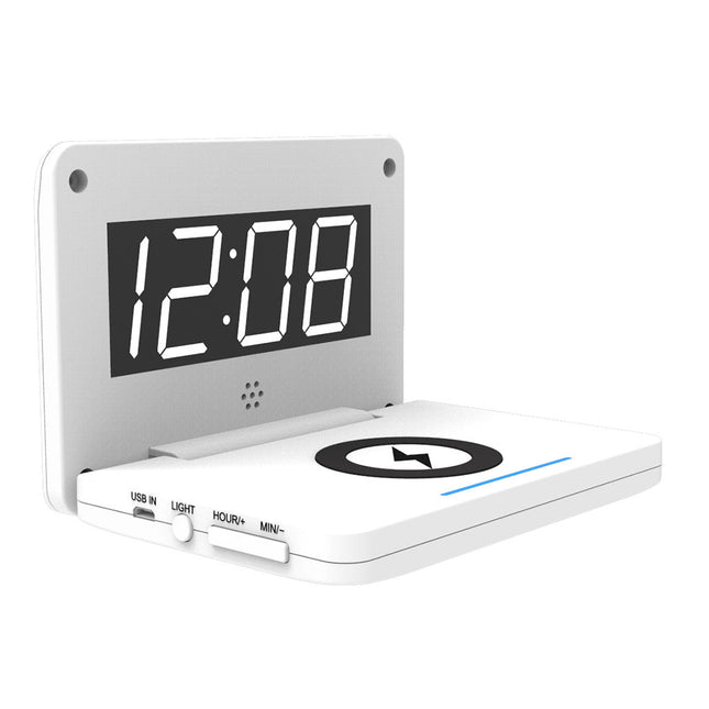 Despertador Digital con Cargador Inalámbrico