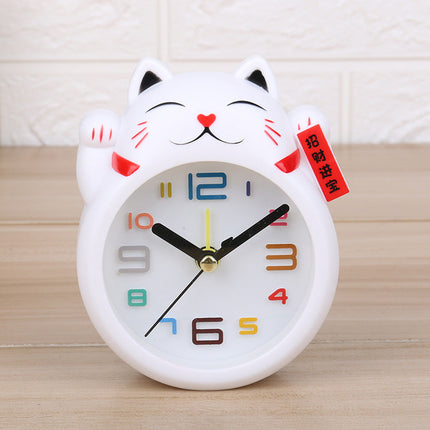 Despertador infantil gato de la suerte