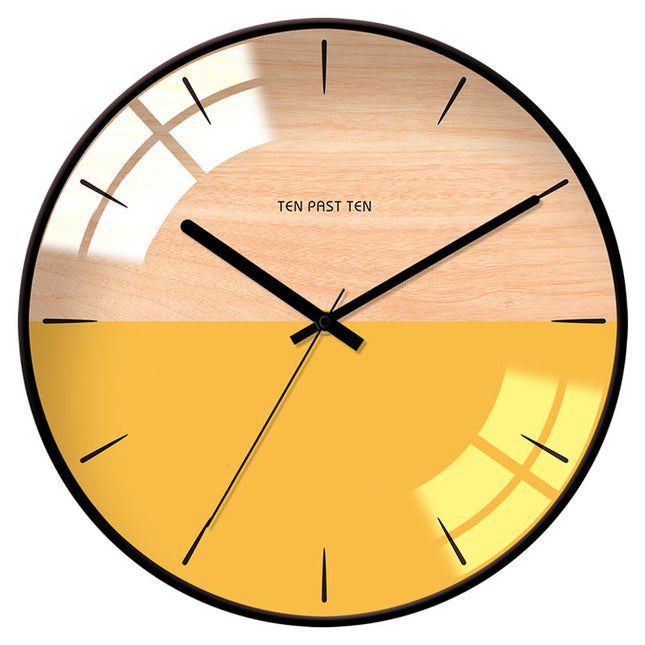 Reloj de pared nórdico cristal abombado