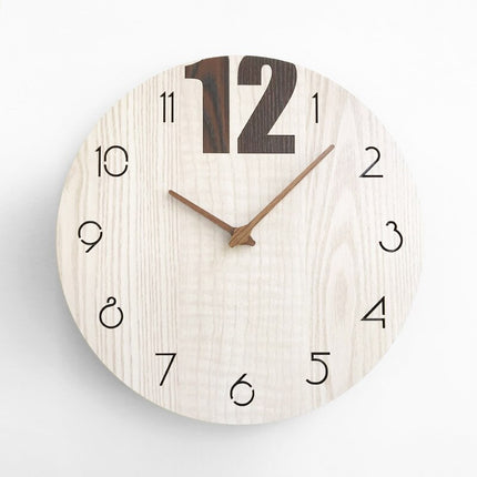 Reloj de pared redondo estilo nórdico