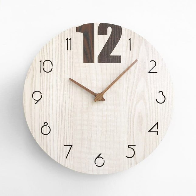 Reloj de pared redondo estilo nórdico