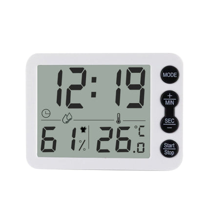 Despertador digital compacto con temperatura humedad