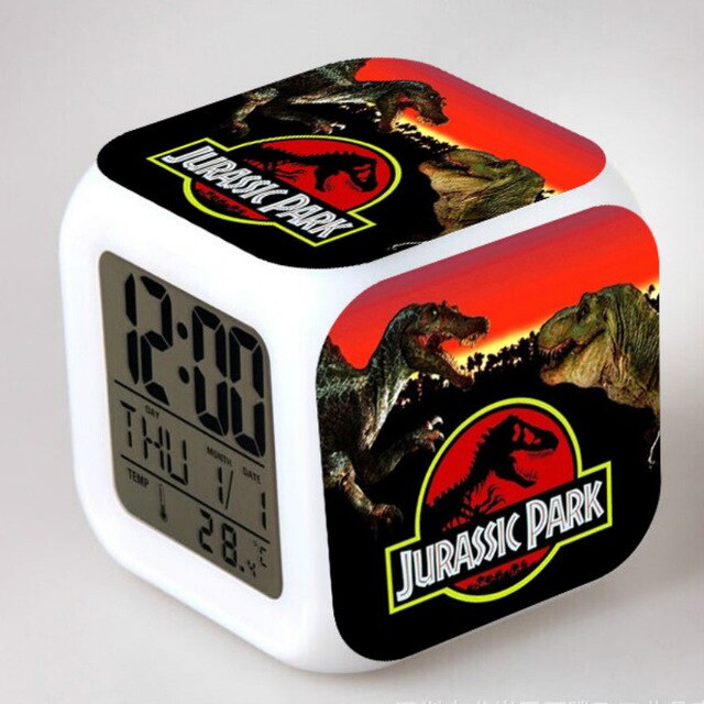 Despertador cubo digital infantil Jurassic Park