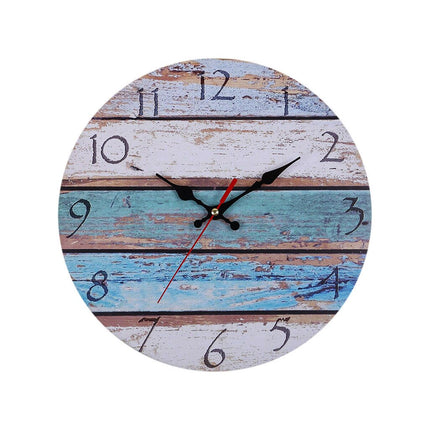 Reloj de pared de madera colorido