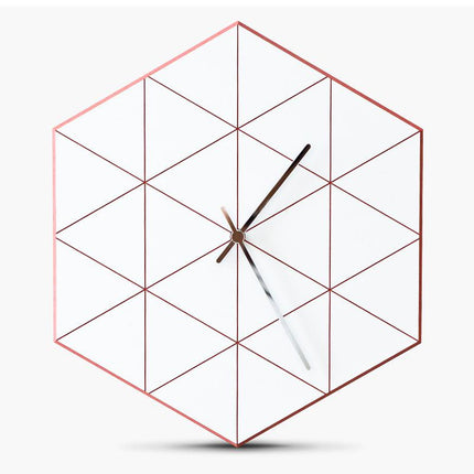 Reloj de pared silencioso diseño geométrico