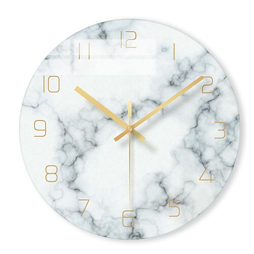 Reloj de pared diseño mármol elegante