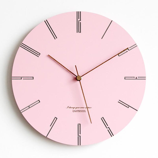 Reloj de pared redondo color pastel