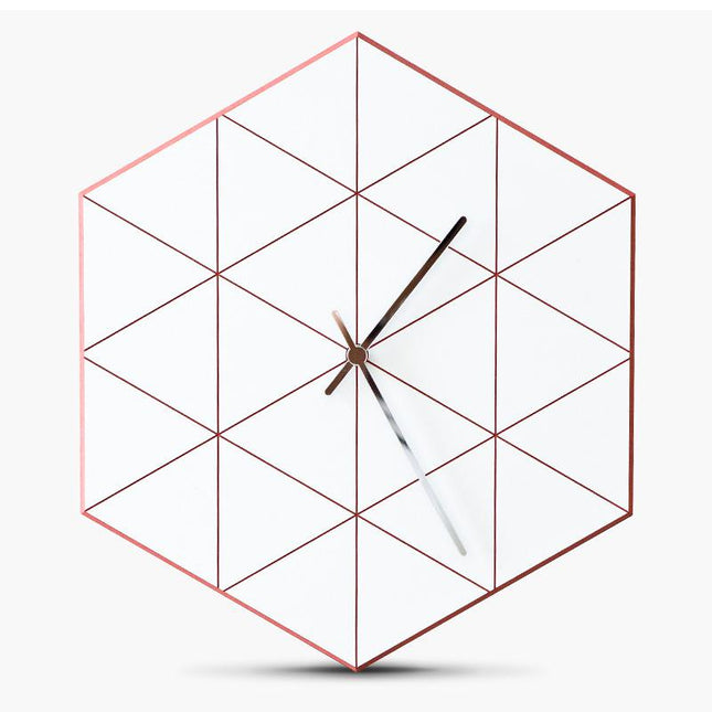 Reloj de pared silencioso diseño geométrico