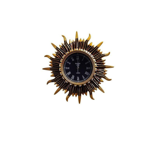 Reloj de pared barroco forma sol
