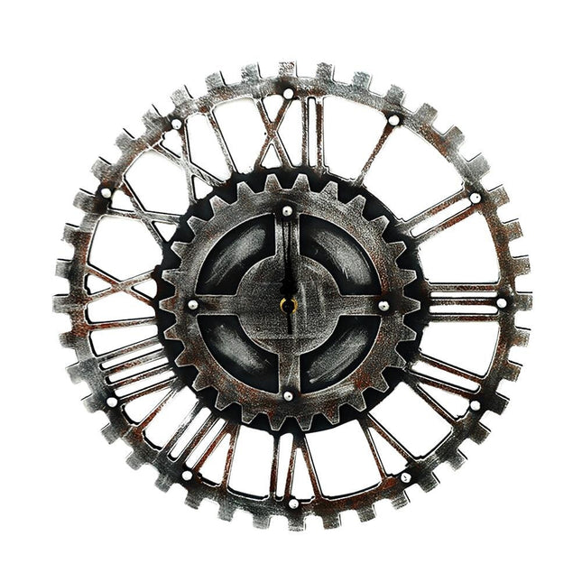 Reloj de pared vintage forma engranaje