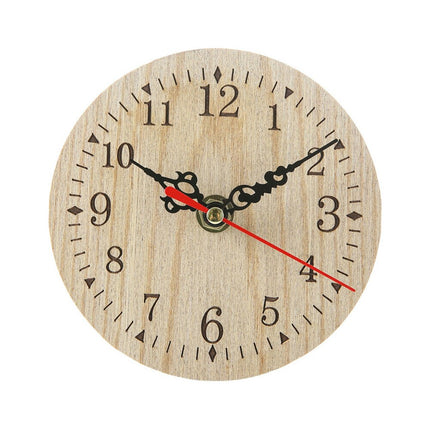 Reloj de pared pequeño de madera