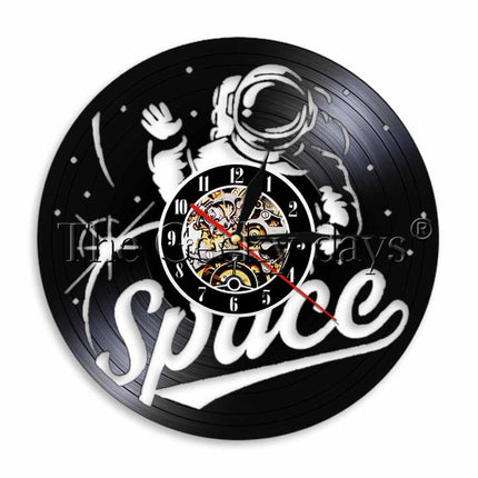 Reloj de pared de vinilo astronauta