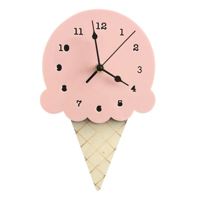 Reloj de pared infantil forma helado