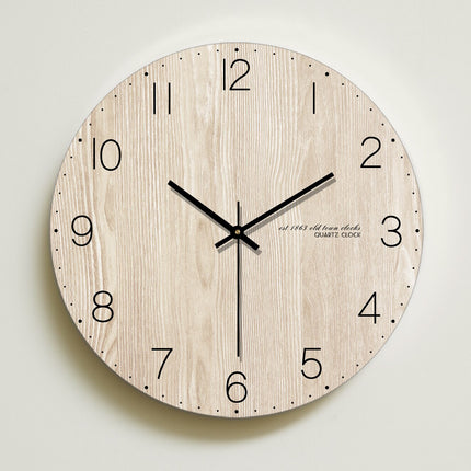 Reloj de pared madera diseño sencillo