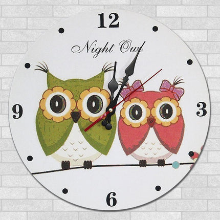 Reloj de pared infantil diseño búho