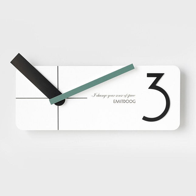 Reloj de pared rectangular diseño moderno