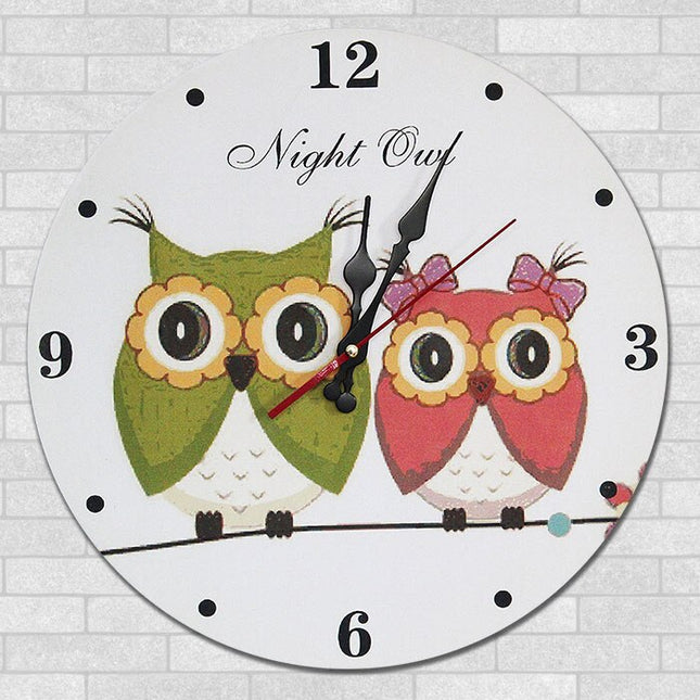 Reloj de pared infantil diseño búho