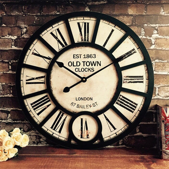 Reloj de pared industrial vintage 60cm