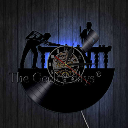 Reloj de pared vinilo tema billar