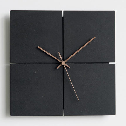 Reloj de pared nórdico negro