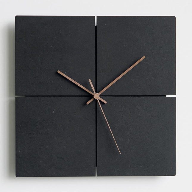 Reloj de pared nórdico negro