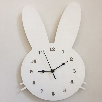 Reloj de pared con orejas conejo