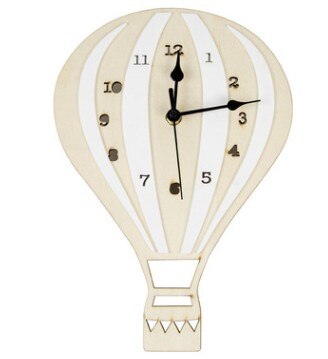 Reloj de pared infantil globo aerostático