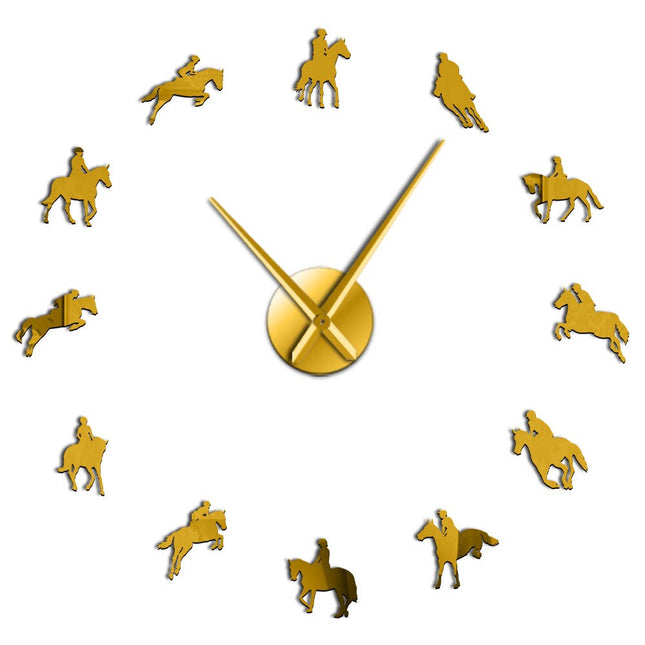 Reloj de pared 3D tema equitación