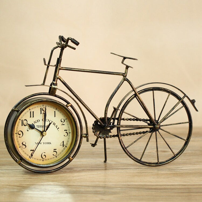 Reloj de sobremesa original bicicleta vintage