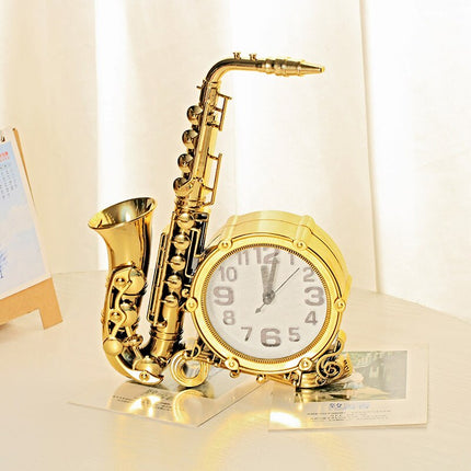 Reloj de Mesa Original Saxofón Decorativo