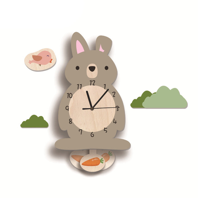 Reloj de pared infantil forma flamenco