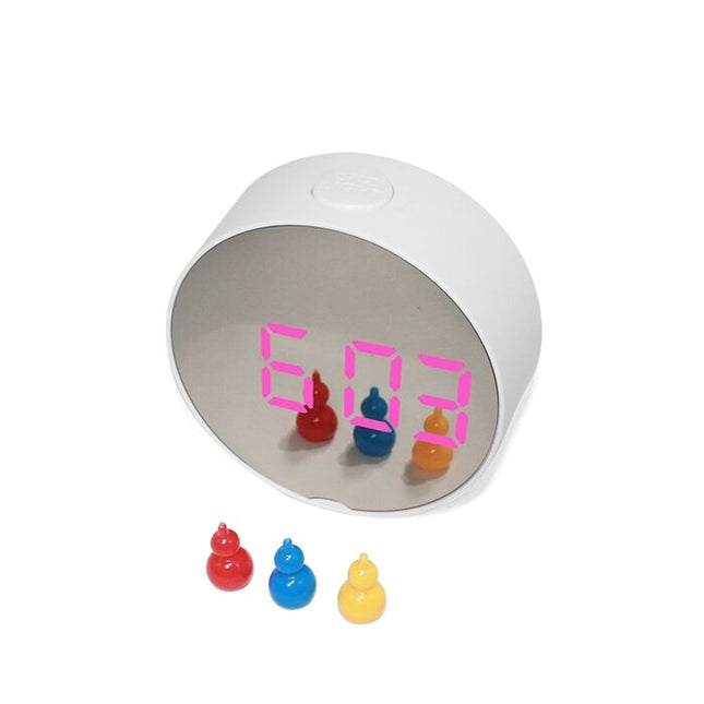 Reloj de escritorio digital con espejo