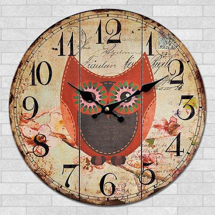 Reloj de pared infantil diseño búho