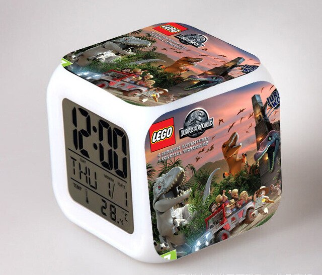Despertador cubo digital infantil Jurassic Park