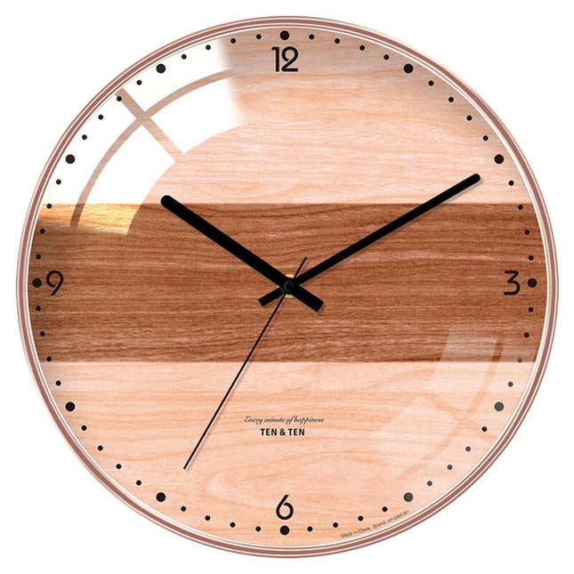 Reloj de pared nórdico cristal abombado