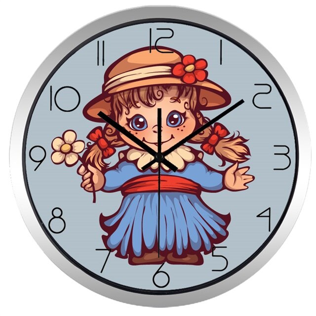 Reloj de pared infantil para niña