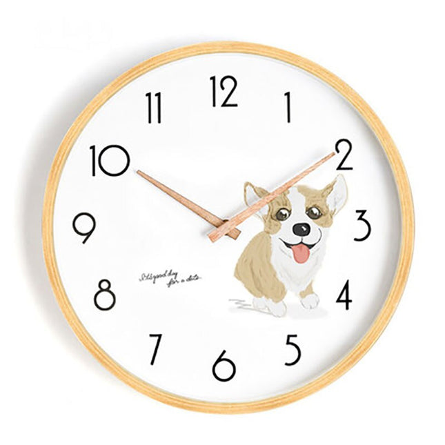 Reloj de pared nórdico de madera