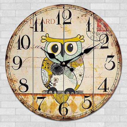 Reloj de pared infantil diseño búho