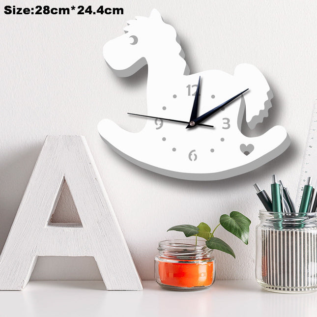 Reloj infantil de pared muñeco nieve