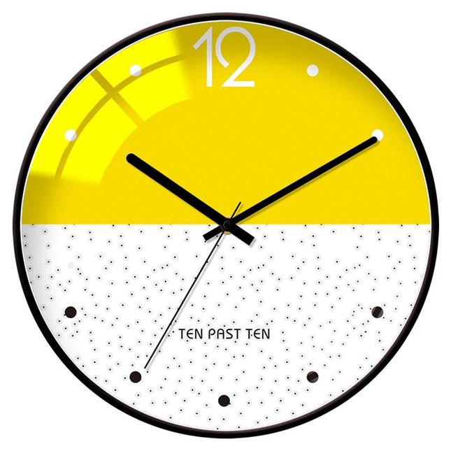 Reloj de pared nórdico cristal abombado