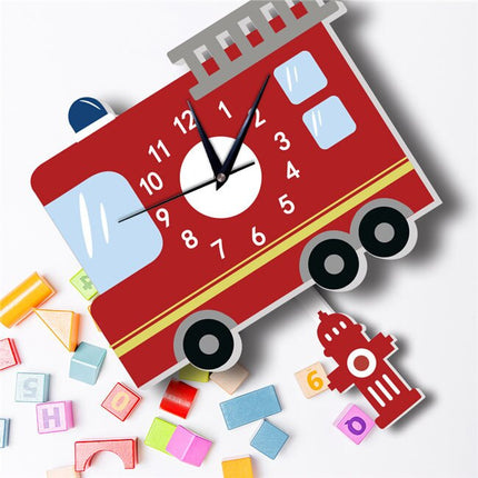 Reloj de pared infantil con péndulo cohete