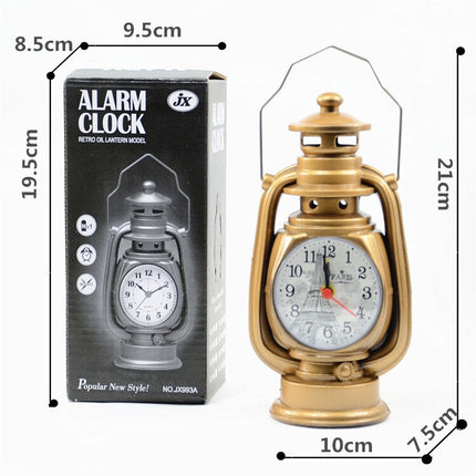 Reloj de sobremesa vintage forma farol
